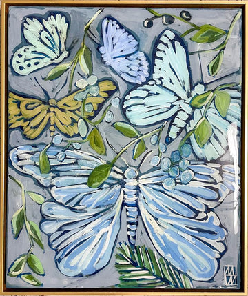 Butterfly Blues 2 - 20” x 24