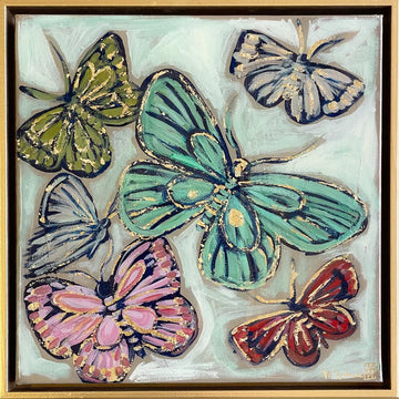 Coral Papillon 2 - 12” x 12